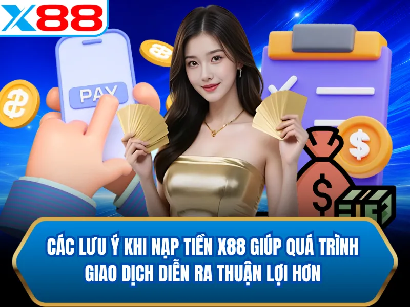 Các lưu ý khi Nạp Tiền X88 giúp quá trình giao dịch diễn ra thuận lợi hơn