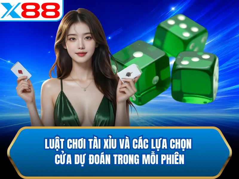 Luật chơi tài xỉu và các lựa chọn cửa dự đoán trong mỗi phiên