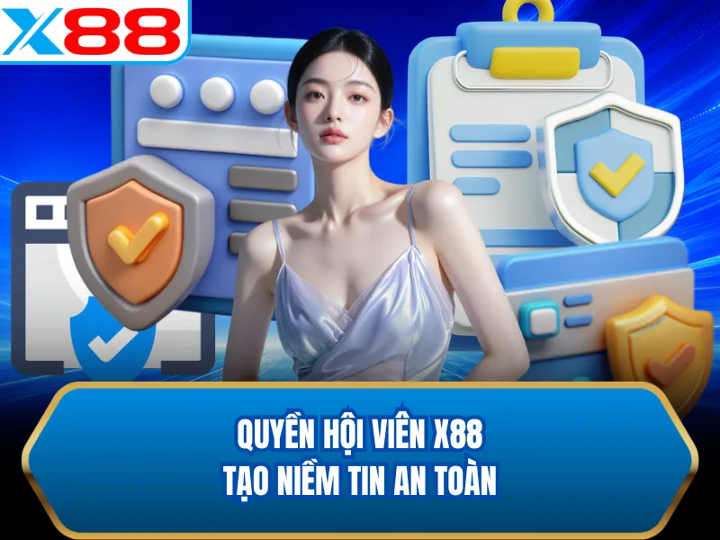 Quyền hội viên X88 tạo niềm tin an toàn Quyền hội viên X88 tạo niềm tin an toàn